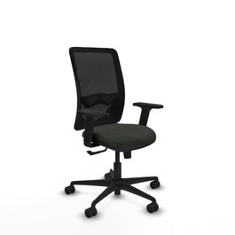 PIQUERAS Y CRESPO Silla de oficina Zulema con mecanismo Sincro y Brazos 2D, Negro