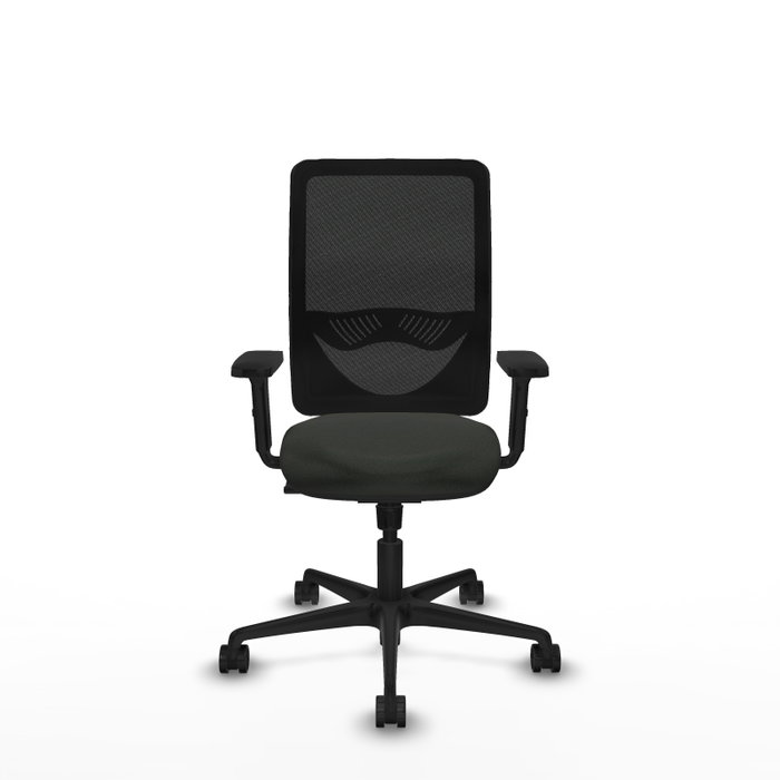 PIQUERAS Y CRESPO Silla de oficina Zulema con mecanismo Sincro y Brazos 2D, Negro