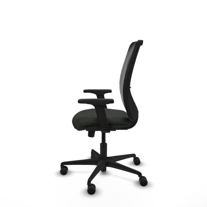 PIQUERAS Y CRESPO Silla de oficina Zulema con mecanismo Sincro y Brazos 2D, Negro
