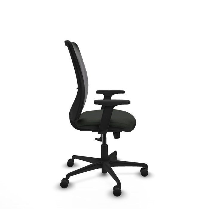 PIQUERAS Y CRESPO Silla de oficina Zulema con mecanismo Sincro y Brazos 2D, Negro