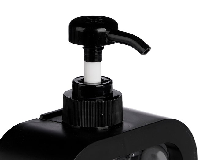 Berilo Dosificador Plástico 500 ml Blanco y Negro 12.8x16.5x6 cm (Set de 12)