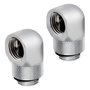 Corsair CX-9055008-WW Ajuste de Fluido de Latón Cromado 1/4 Pulgada 90°