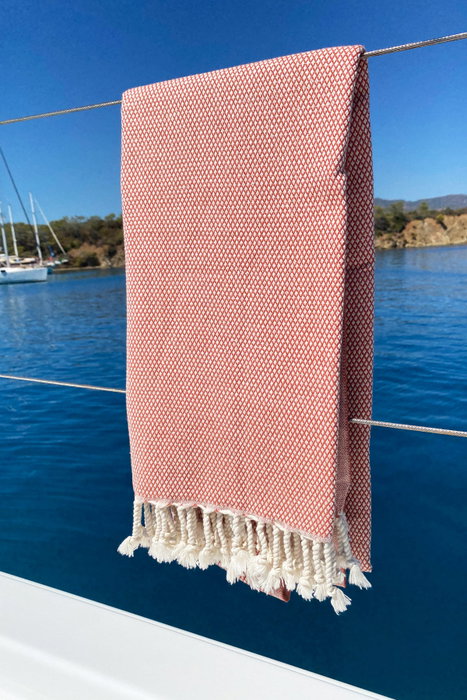 Mijölnir Toalla de Playa Fouta de Algodón Nido de Abeja 95x190 cm Rojo Teja Mijölnir Toalla de Playa Fouta de Algodón Nido de Abeja 95x190 cm Rojo Teja