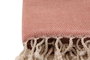 Mijölnir Toalla de Playa Fouta de Algodón Nido de Abeja 95x190 cm Rojo Teja