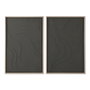 DKD Home Decor Cuadro Abstracto 3D Pack de 2 (Gris oscuro y Beige)