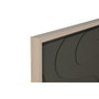 DKD Home Decor Cuadro Abstracto 3D Pack de 2 (Gris oscuro y Beige)