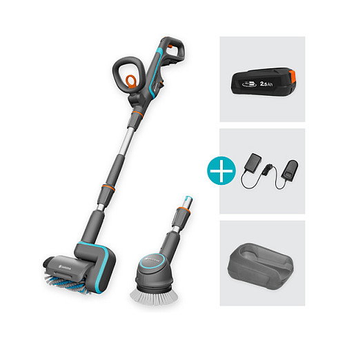 Gardena AquaBrush Universal 04/18V P4A Set 2.5Ah/18V Gardena AquaBrush Universal 04/18V P4A Set 2.5Ah/18V