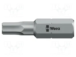 WERA Punta de destornillador Hex-Plus HEX 3/8 pulgada 25 mm