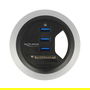 DELOCK Tisch-Hub con 3 Puertos USB 3.0 y Lector de Tarjetas SD de 2 Ranuras | 62869