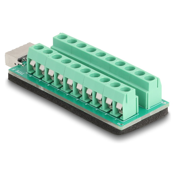 DeLOCK 67189 Adaptador USB Type-E Key A Hembra a Bloque de Terminales de 20 Pines