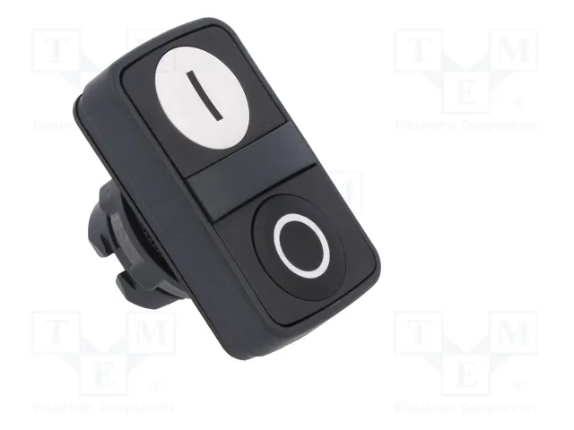 SCHNEIDER ELECTRIC Interruptor doble Harmony XB5 22mm blanco/negro