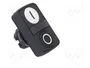 SCHNEIDER ELECTRIC Interruptor doble Harmony XB5 22mm blanco/negro