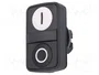 SCHNEIDER ELECTRIC Interruptor doble Harmony XB5 22mm blanco/negro