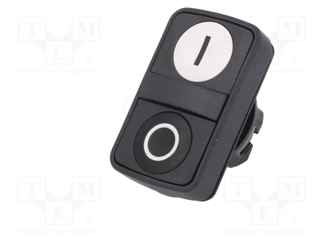 SCHNEIDER ELECTRIC Interruptor doble Harmony XB5 22mm blanco/negro