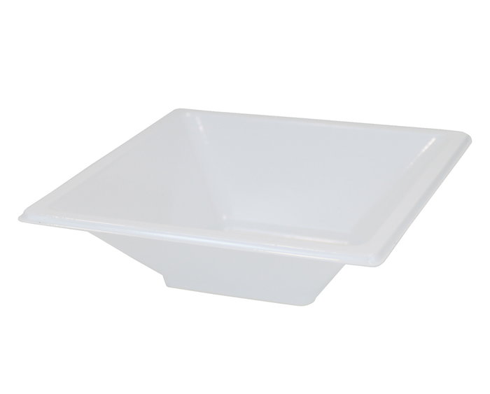 Algon Set de 6 Bols Plásticos Económicos Cuadrados, 250 cc (12x12x3.5 cm) para Almacenaje (36 Unidades)