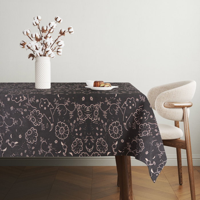 Hermia Mantel 140 x 180 cm - 65% Algodón y 35% Poliéster - Resistente a Manchas y Arrugas