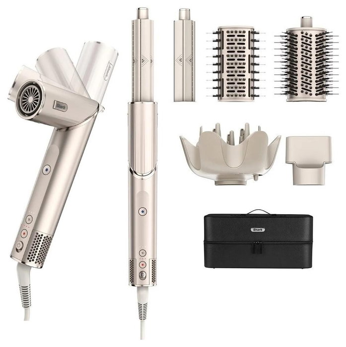 Shark FlexStyle 5 en 1, Secador de Pelo y Moldeador Champagne