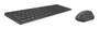 Rapoo 9700M Conjunto Teclado y Ratón Inalámbrico Bluetooth 5.0 y 2.4GHz Ultradelgado con Base Aluminio, 1600 DPI, Recargable, Compatible con Windows y Mac, Negro