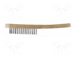 HÖGERT TECHNIK Cepillo de alambre de acero con mango de madera 290mm