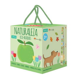 Bloques Y Libro Sassi Manolito Books Natura - Euskera 10 Piezas (+2 Años)
