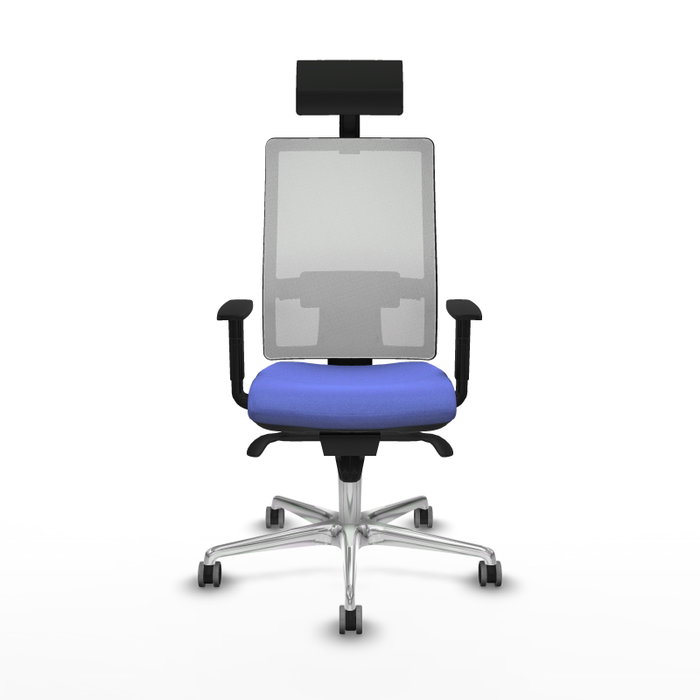 PIQUERAS Y CRESPO Silla de oficina Horna con mecanismo Sincro, Azul claro y Blanco PIQUERAS Y CRESPO Silla de oficina Horna con mecanismo Sincro, Azul claro y Blanco
