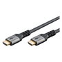 Goobay Plus Ultra High-Speed HDMI Cable 2.1 5m 8K @ 60Hz 48 Gbit/s HDR Negro Plata