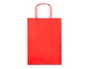 Q-connect Bolsa Papel Rojo Talla S con Asa Retorcida 240x100x320 mm (Paquete 25 Unidades)