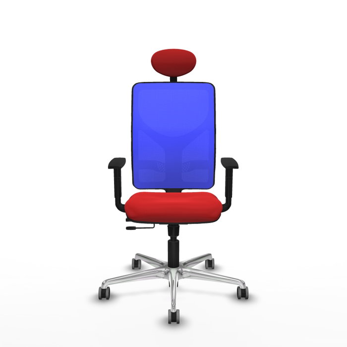 PIQUERAS Y CRESPO Silla de oficina Motilla con mecanismo Sincro/Traslack, Rojo y Azul PIQUERAS Y CRESPO Silla de oficina Motilla con mecanismo Sincro/Traslack, Rojo y Azul