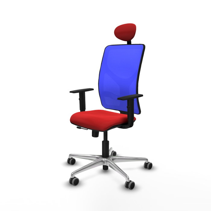 PIQUERAS Y CRESPO Silla de oficina Motilla con mecanismo Sincro/Traslack, Rojo y Azul PIQUERAS Y CRESPO Silla de oficina Motilla con mecanismo Sincro/Traslack, Rojo y Azul
