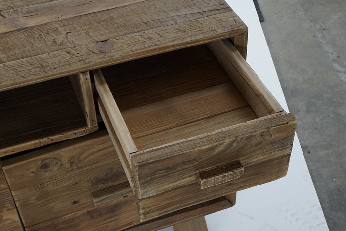 DKD Home Decor Mesa TV Pino 180x48x65 Envejecido Natural DKD Home Decor Mesa TV Pino 180x48x65 Envejecido Natural