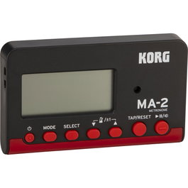 Korg MA-2-BKRD Metrónomo Digital de Bolsillo con Pantalla LCD