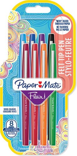 Rotulador Fibra Paper Mate Candy Pop Surtido Blister De 8