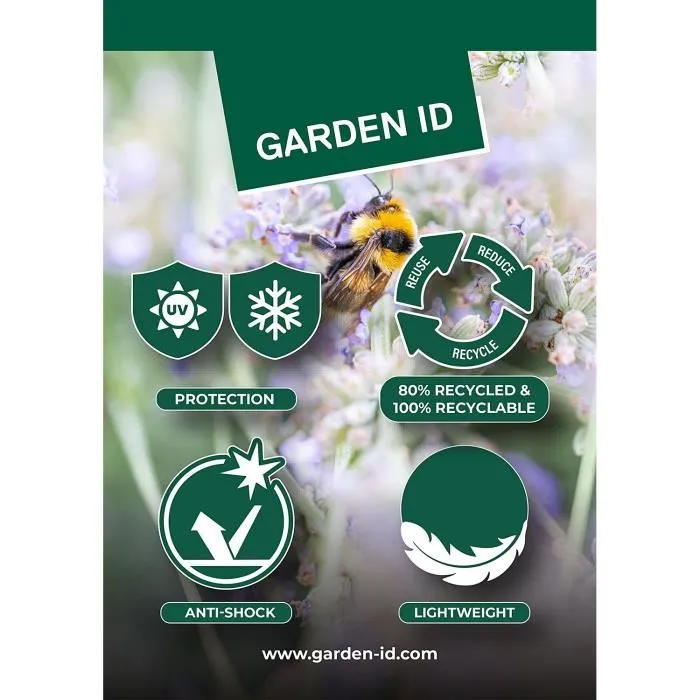 Garden Id GAR5410527161835 Maceta Fancy 40 x 42 cm Verde Lima para Jardín, Balcones o Interiores