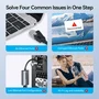 Vention Adaptador USB-C/USB-A a RJ45 CFQHB 1000Mbps Gris