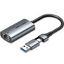 Vention Adaptador USB-C/USB-A a RJ45 Gigabit Ethernet CFQHB Gris