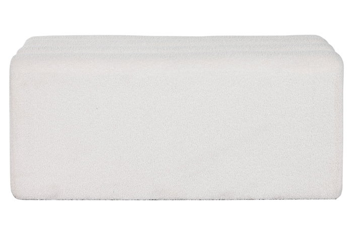 DKD Home Decor Descalzadora Madera DM Poliéster Blanco