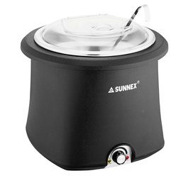 OYV Olla Galena Buffet Negra 10 litros - Acero Inoxidable, 36.5 cm Alto, Capacidad 10 l