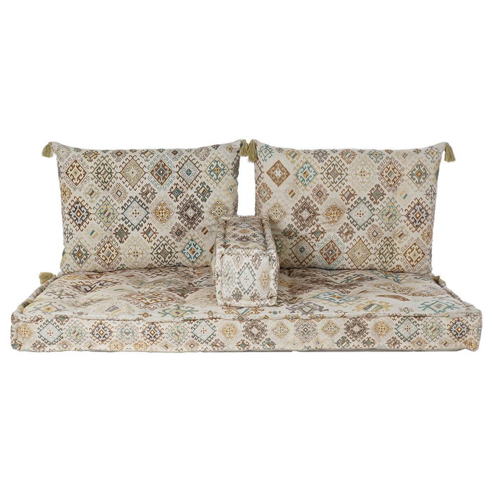 DKD Home Decor Sillón Set 4 Algodón Beige Desgastado DKD Home Decor Sillón Set 4 Algodón Beige Desgastado