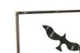 DKD Home Decor Decoración de Pared de Metal Veleros Azul Marino y Dorado