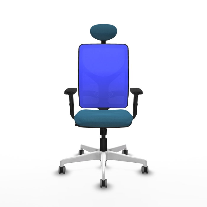 PIQUERAS Y CRESPO Silla de oficina Motilla con mecanismo Sincro, Verde petróleo y Azul PIQUERAS Y CRESPO Silla de oficina Motilla con mecanismo Sincro, Verde petróleo y Azul
