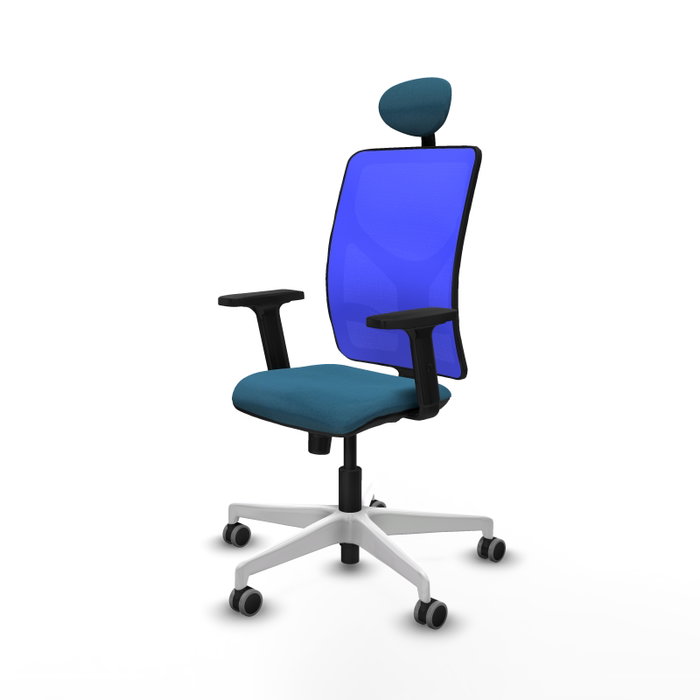 PIQUERAS Y CRESPO Silla de oficina Motilla con mecanismo Sincro, Verde petróleo y Azul PIQUERAS Y CRESPO Silla de oficina Motilla con mecanismo Sincro, Verde petróleo y Azul