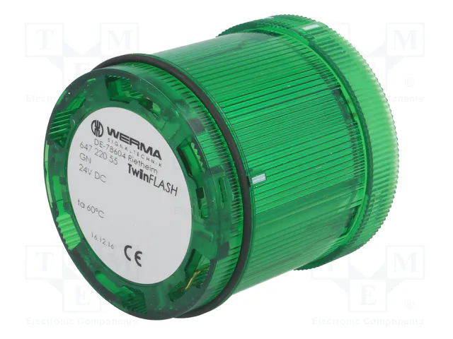 WERMA Módulo de automatización señalizador luminoso verde LED IP65