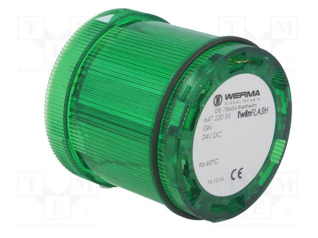 WERMA Módulo de automatización señalizador luminoso verde LED IP65