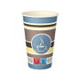 STARPAK Vasos de café desechables 0,3 l, 8 cm, multicolor