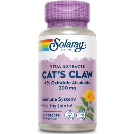 Solaray Uña de Gato 200 mg 30 cápsulas