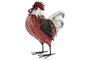 DKD Home Decor Figura de Metal Gallo Rojo