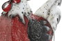 DKD Home Decor Figura de Metal Gallo Rojo