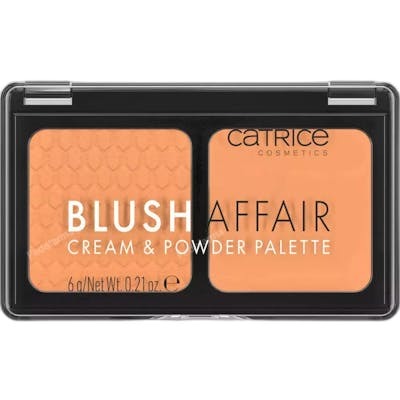 Catrice BLUSH AFFAIR Paleta de Coloretes en Polvo y Crema #030-Absolute Apricot 6 g, Textura Cremosa y Aterciopelada Catrice BLUSH AFFAIR Paleta de Coloretes en Polvo y Crema #030-Absolute Apricot 6 g, Textura Cremosa y Aterciopelada