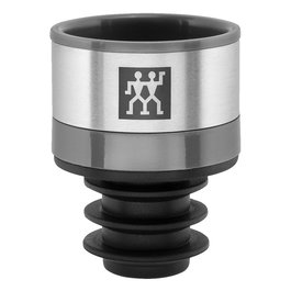 Zwilling Fresh&Save Vakuum Weinverschluss Tapón al Vacío para Vino, Gris, Plástico/Silicona/Acero Inoxidable, Apto Lavavajillas