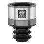 Zwilling Fresh&Save Vakuum Weinverschluss Tapón al Vacío para Vino, Gris, Plástico/Silicona/Acero Inoxidable, Apto Lavavajillas